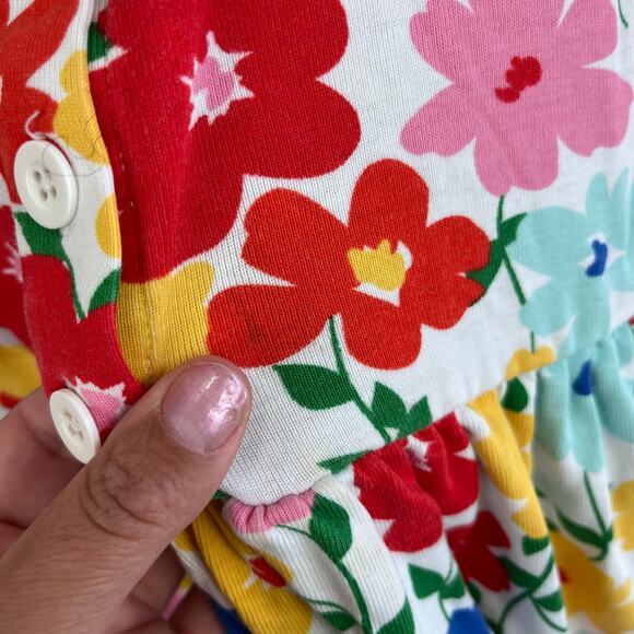 Hanna Andersson Short Sleeve Floral Play Dress 130 cm 8 - Picture 6 of 6